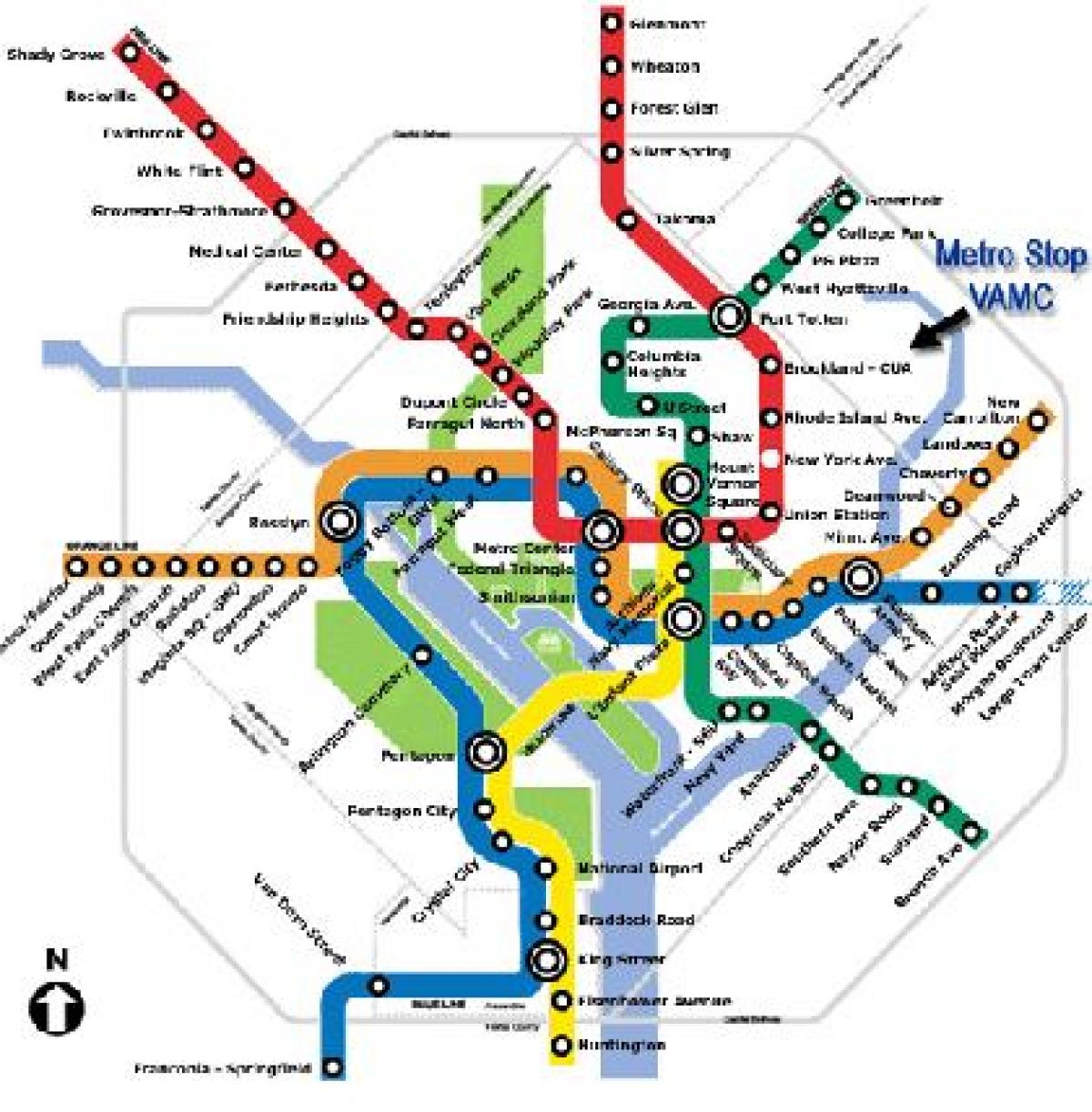 md metro kaart