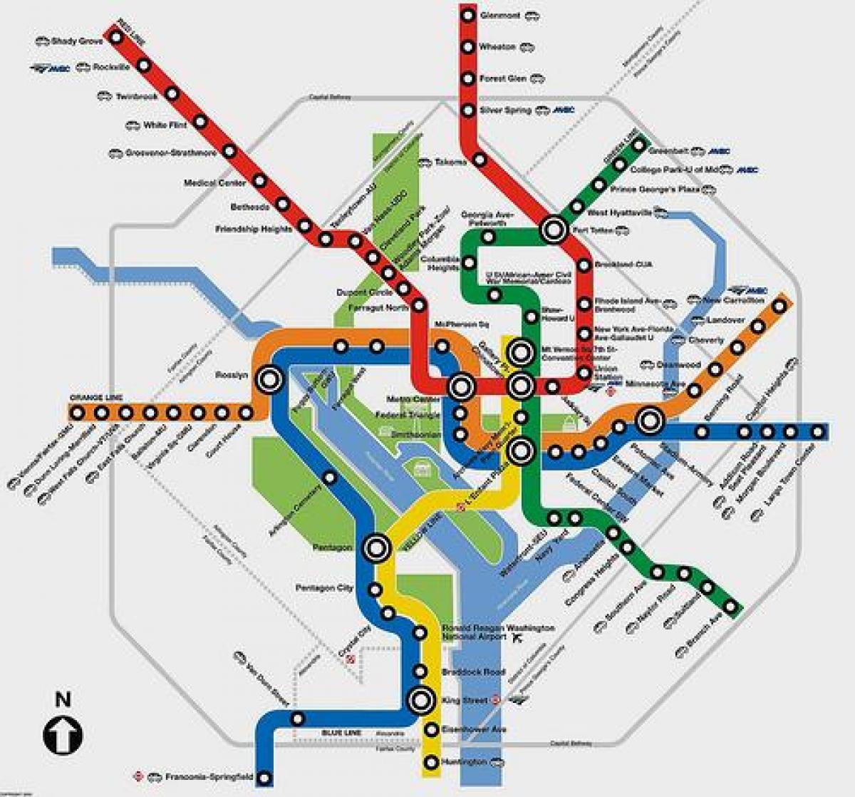 dc metro-kaart planner