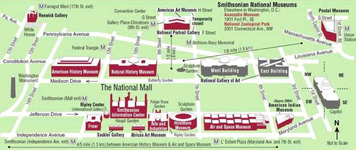 dc museum kaart