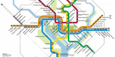 Washington dc metro kaart