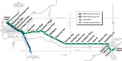 Groene lijn dc metro kaart