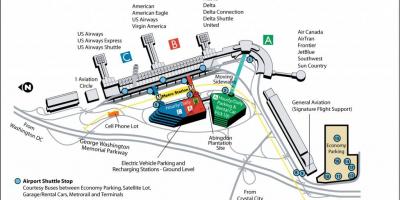 Reagan airport gate kaart