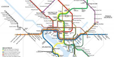 Washington transit kaart