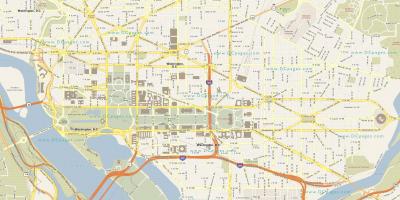 Washington street kaart